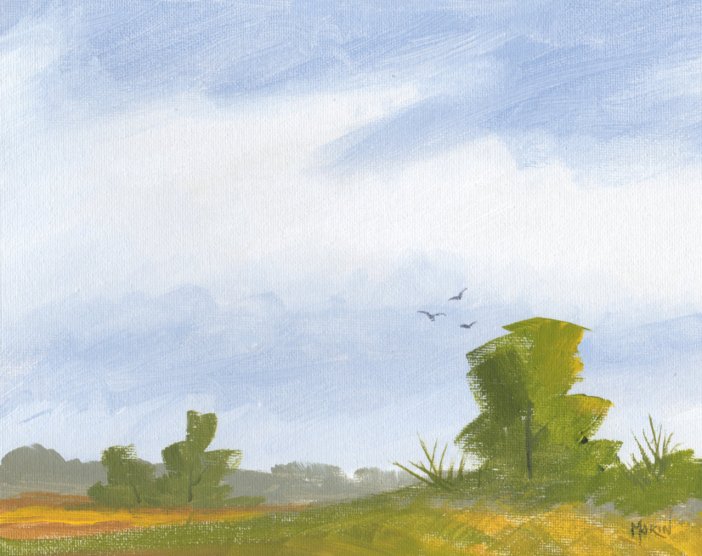 Acrylic Painting - May - Phil Morin