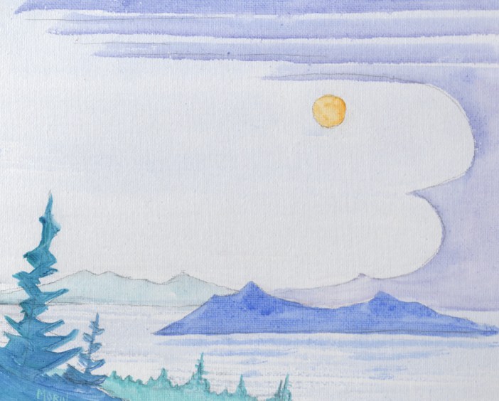 Acrylic Painting - Morning - Phil Morin