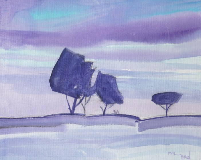 Acrylic Painting - Silhouettes - Phil Morin